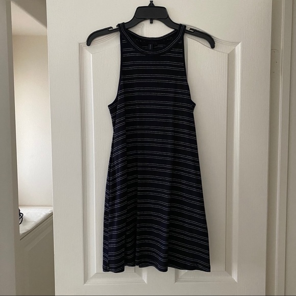 Knot Sisters Black Stripped Dress - Picture 1 of 6